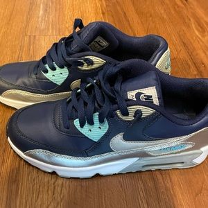 Nike Air Max, Navy Blue, Light Blue, Silver Y7/W8